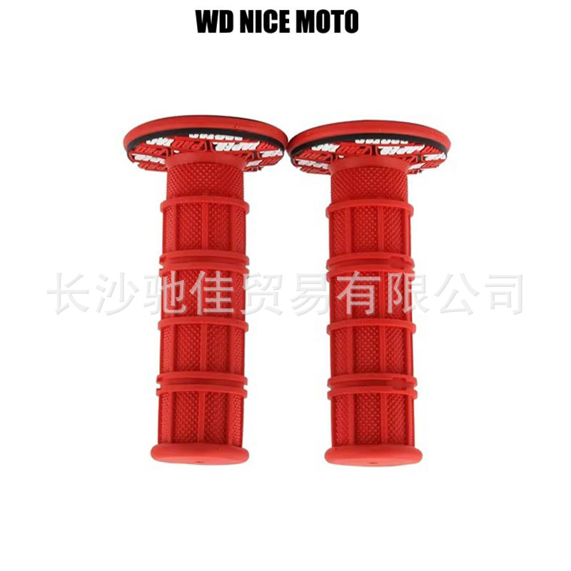 Motorcycle Universal Modified Pro Handlebar Grips for Off-Road Bikes, Shock-Absorbing Rubber Handlebar Covers, Non-Slip