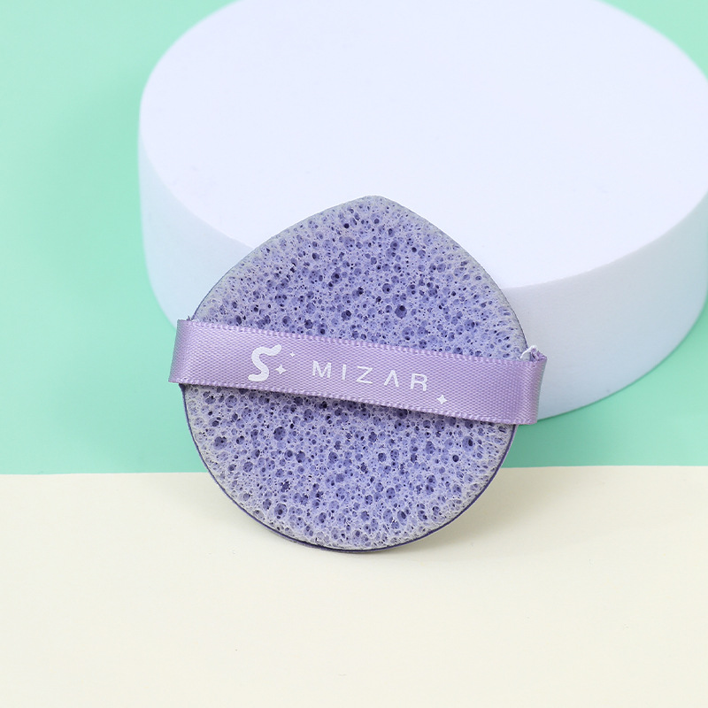 Fábrica personalizada dos lados polvo de pastel seco húmedo doble uso Beidou siete estrellas lavar la cara fijación de maquillaje sin látex esponja de maquillaje cojín de aire
