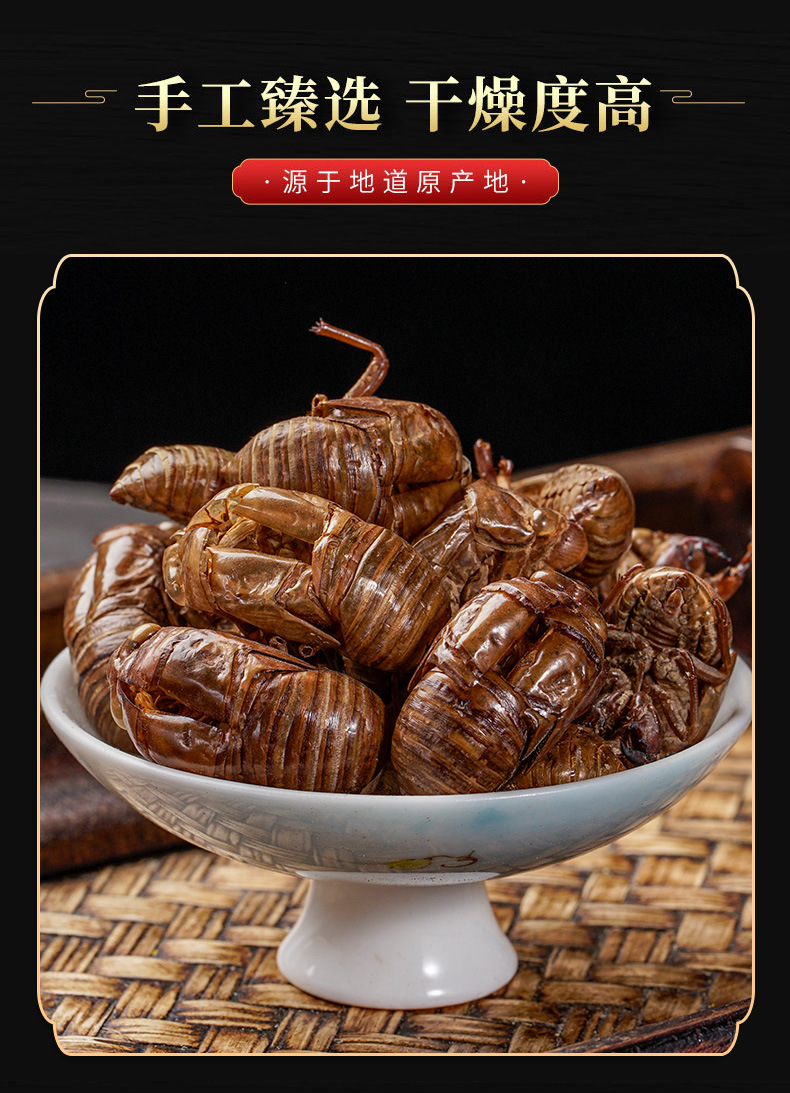 Chan Tui (Cicada Slough) — Washed Dried Cicada Molt for TCM Tea & Decoction quality and texture