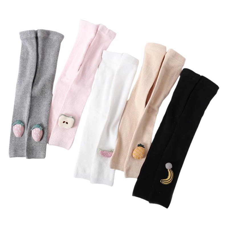 Pantimedias de bebé primavera y otoño algodón peinado grandes PP Corea del Sur 0-4 años de edad leggings recortados bebé niña niños pantimedias
