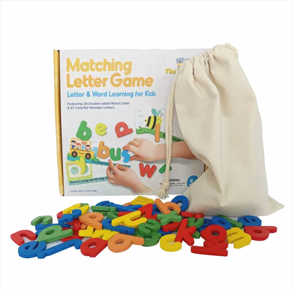 67 letters spelling words-cotton storage bag