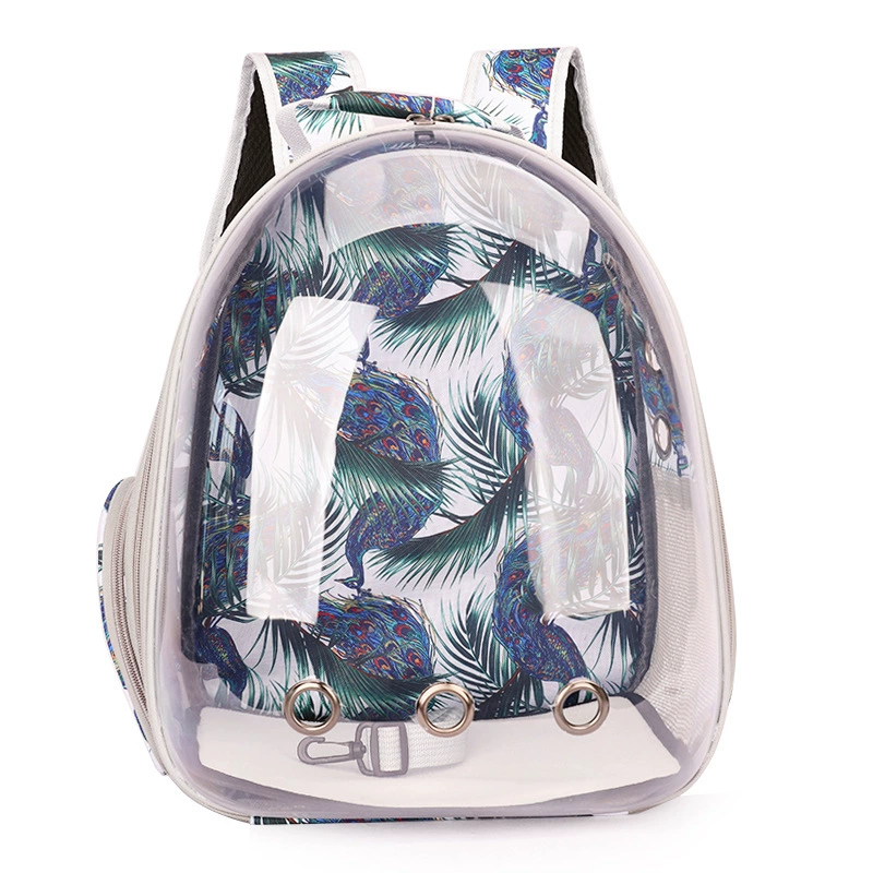 Handheld space backpack, transparent dome design, portable 0.98 kg