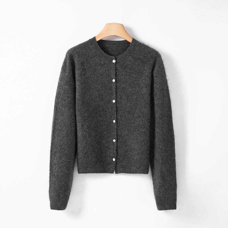 【在庫あり】高級ラムウールカーディガン レディース 秋冬 普院ニット カーディガン ゆったり感
