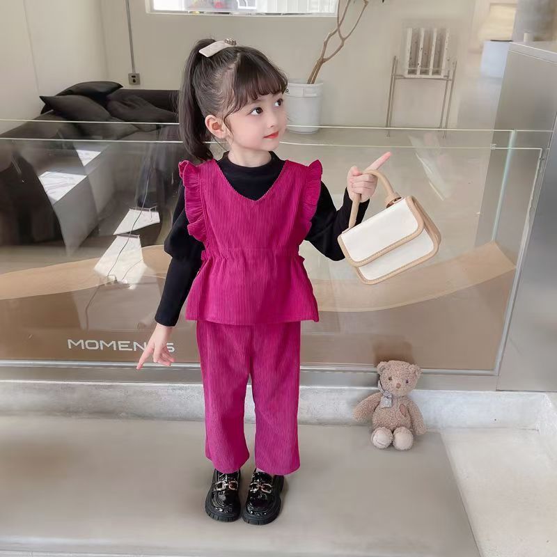 로즈 레드 [봄, 가을 틈새 쓰리피스 세트]