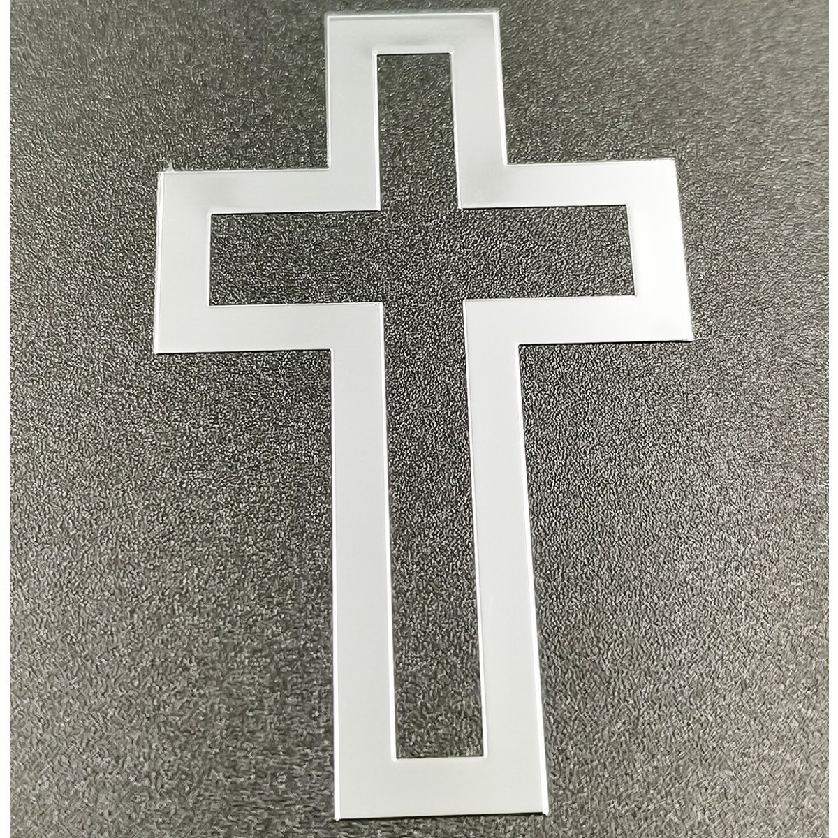 纯金电镀金色银色十字架各种宗教图案金属标牌标签适用于手机电脑