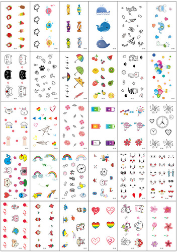 Flag tattoo stickers, sports games cheers and support, patriotic face painting stickers, Chinese red 30 sheets, no duplicates