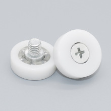 ✅展柜家具抽屉POM轮子塑料淋浴移门滚轮高承载耐磨包胶DR轴承滑