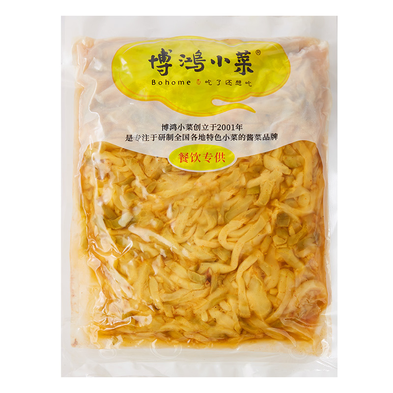 Bohong Small Vegetables 2 Pounds Large Packaging Commercial Pickled Mustard Greens Radish Diced Napa Cabbage Pickled Vegetables Zibo BBQ Satiety Stewed Dishes
