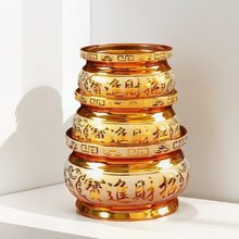 沙金香炉金沙香炉陶瓷佛具花瓶花盆工艺品插香炉镀金陶瓷炉香炉碗