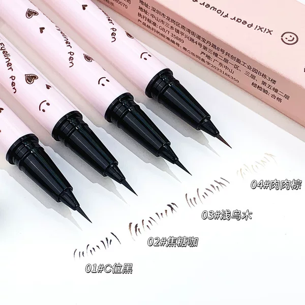Xixi Pear Blossom Rain Fine Smooth Eyeliner Ultra-Fine Refill Not Easy to Smudge Novice Beginners Easy to Use to Reveal Complexion