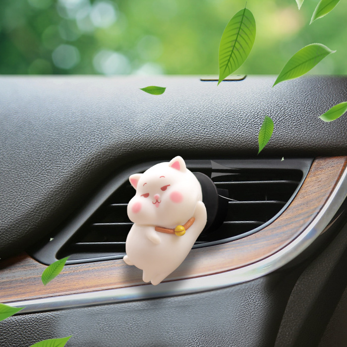 Clip de perfume de salida de aire del automóvil, dibujos animados de automóviles, decoración de aroma del automóvil, clip de aire acondicionado, adorable Daisy, artículos de interior del automóvil