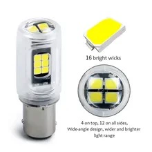 Автомобильный LED-свет 1156/1157 ультярегкояркий, автомобильный тормозной свет 3030 16 задних фонаря, мигалка, полная просветляемость