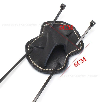 Motorcycle Rider Accessories Hanging Bag Multi-functional Black Sunglasses Clip handlebar Accessories Leather Stand Bag (Motorcycle Safety Supplies) - 33-black-length-6cmwidth-5cm