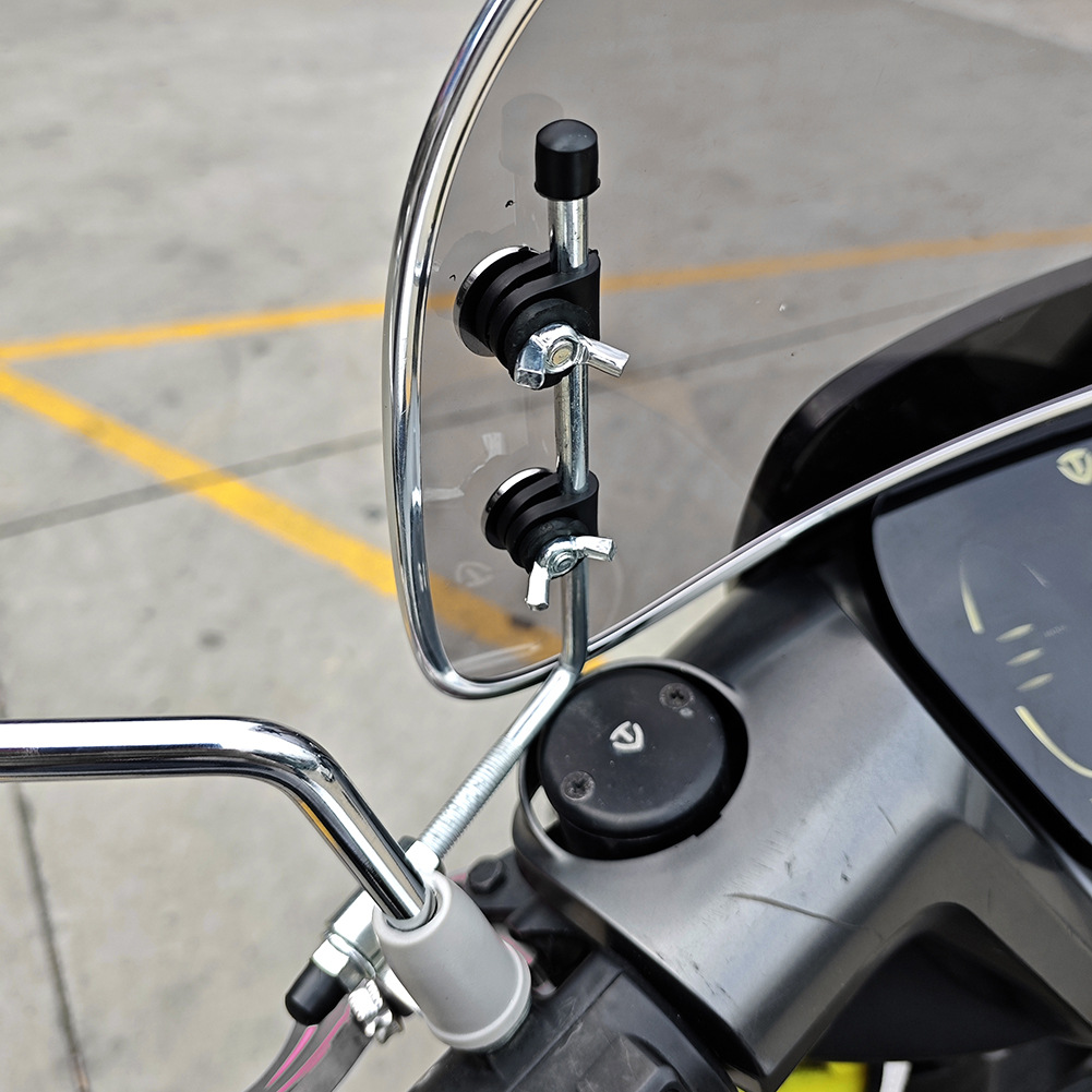 Suitable for Retro Modified Height-Increasing Small Windshields for Niu, Tailg, Yadea, and Aima Scooters, Retro Motorcycle Front Windscreen
