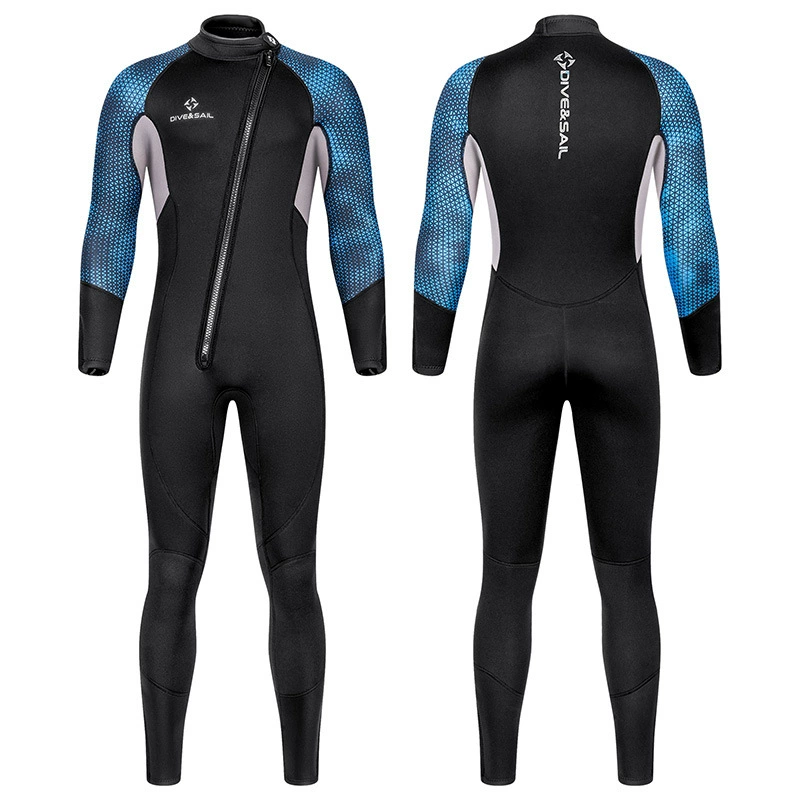 DIVE&SAIL тёплый гидрокостюм с длинным рукавом для плавания, 3мм