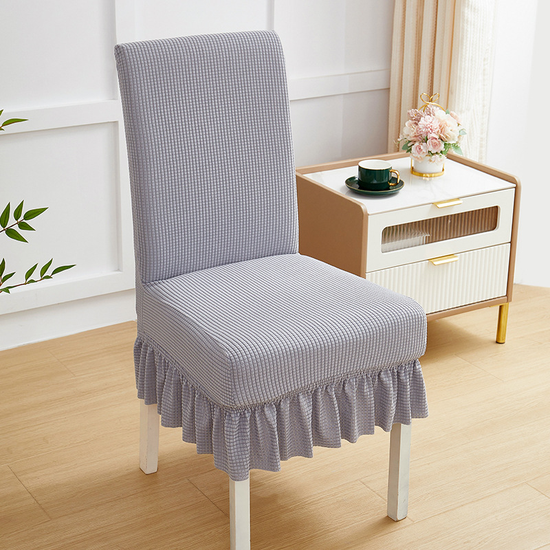 Cuadernas de asiento de asiento de comedor doméstico de cuatro estaciones cubierta de asiento todo incluido cubierta de asiento curva universal cubierta de protección de mesa elástica