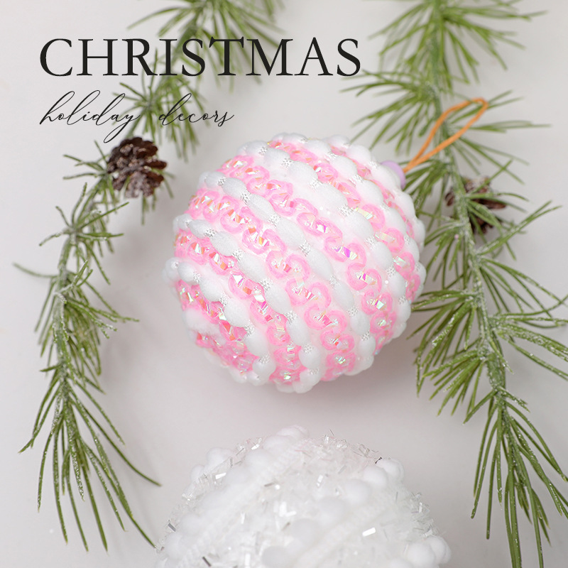 Pequeño libro rojo explosión bola de espuma caballo de color carrón árbol de Navidad colgante creativo colgante 8cm bola de Navidad al por mayor