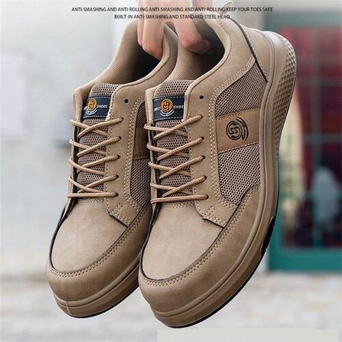 Anti-static labor protection shoes for men, lightweight, breathable, anti-odor, anti-smash, anti-puncture, construction site work shoes, insulated electrician shoes wholesale