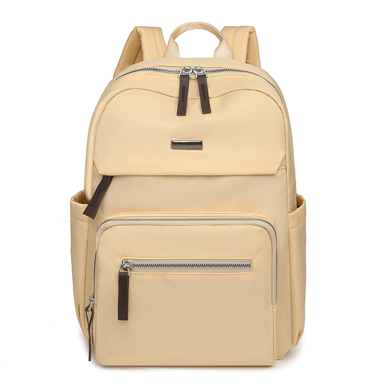 Nueva mochila casual para mujer, mochila escolar de nailon de gran capacidad para estudiantes, mochila de viaje ligera de todo fósforo al aire libre al por mayor