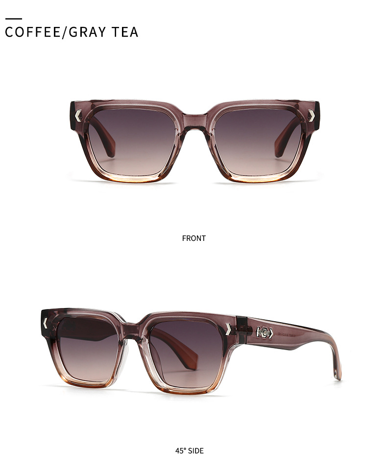 Herren Sonnenbrille Mit Quadratischem Rahmen Für Den Street-look_voghion.com