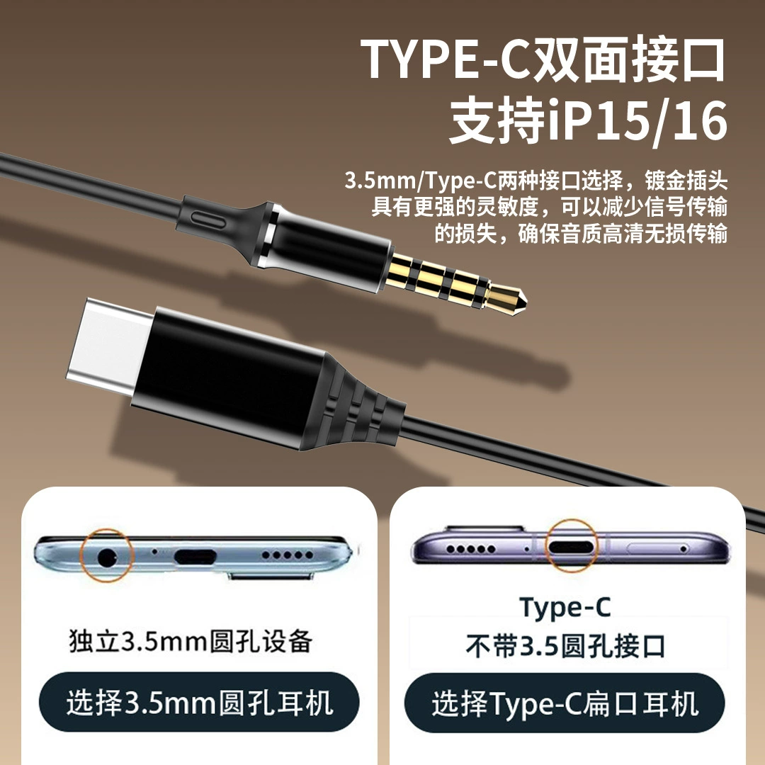 HIFI digital chip wired headphones cross-border wholesale new factory private model high-definition music karaoke headphones with wires