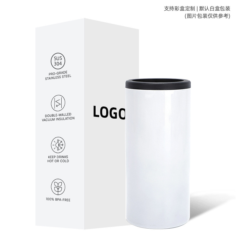 跨境12oz保冷罐啤酒冷却器可乐瓶套细罐不锈钢啤酒瓶套保温杯定制|undefined