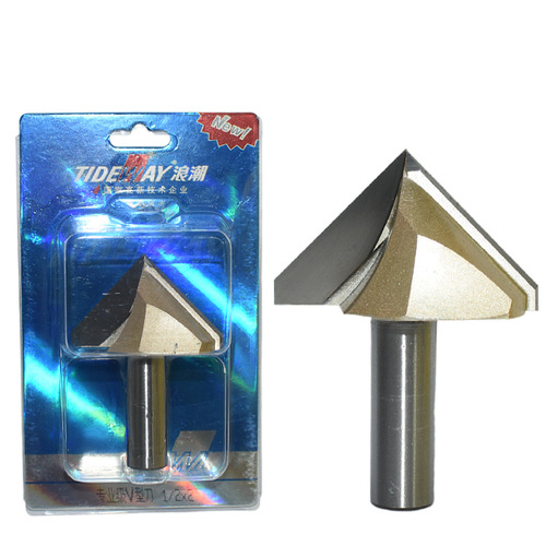 Inspur professional-grade V-shaped knife 90-degree bakelite milling and engraving machine trimming machine chamfering milling cutter edge folding TIDEWAY