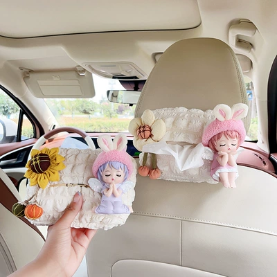Box Cartoon Seat Car Hanging Car tissue box/set