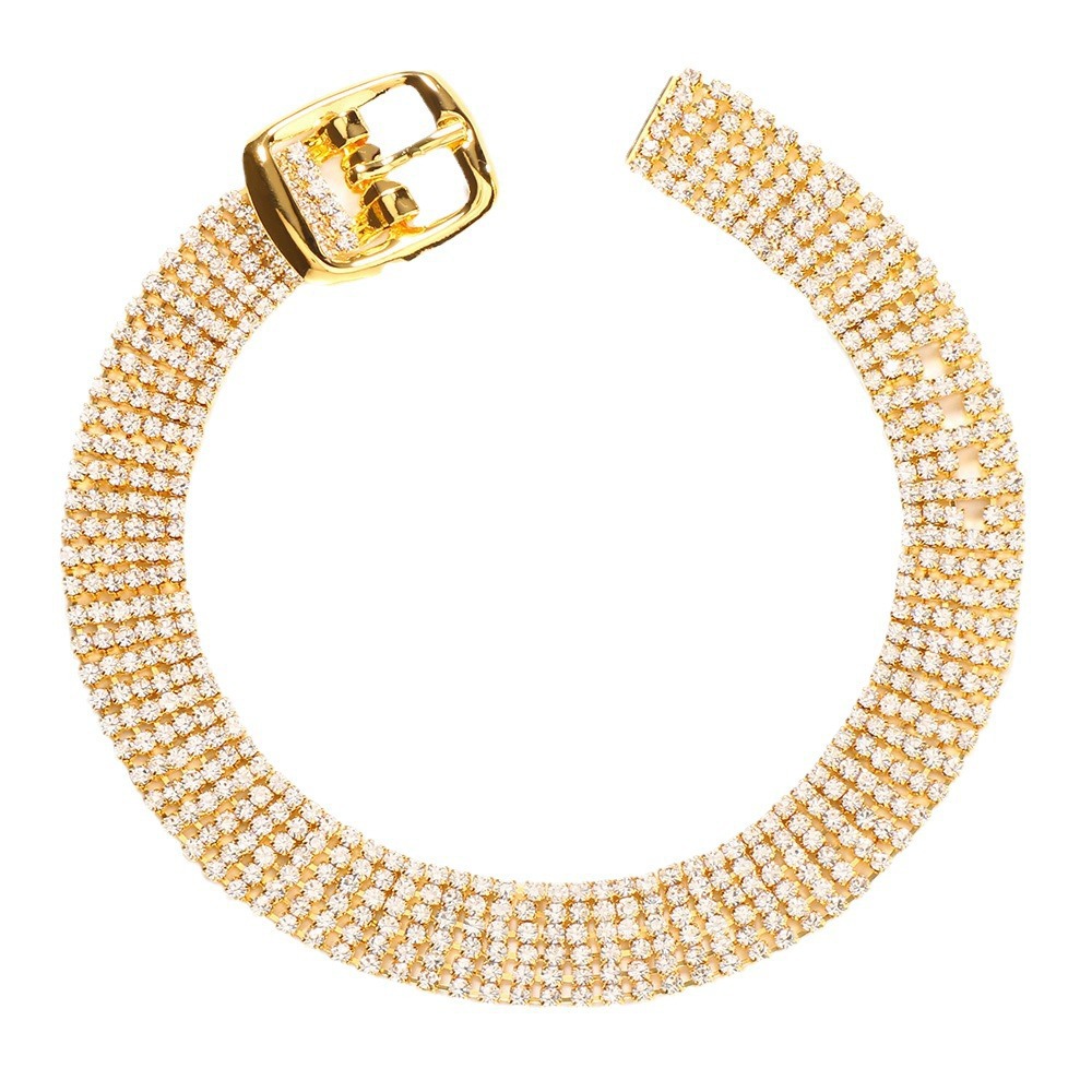 Amazon Personalidad cinturón de diamante tobillar retro tobillar de tacones de verano accesorios versátiles Ankle