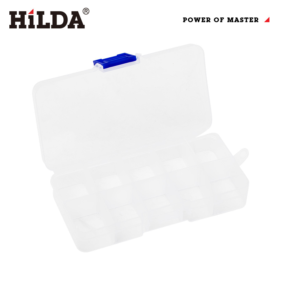 Directo de fábrica Hilda 10-rejilla caja de almacenamiento herramienta de molienda eléctrica caja de almacenamiento en stock al por mayor