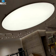 厂家直销圆形软膜拉膜灯 高清透亮室内LED软膜吸顶灯白色透光灯膜