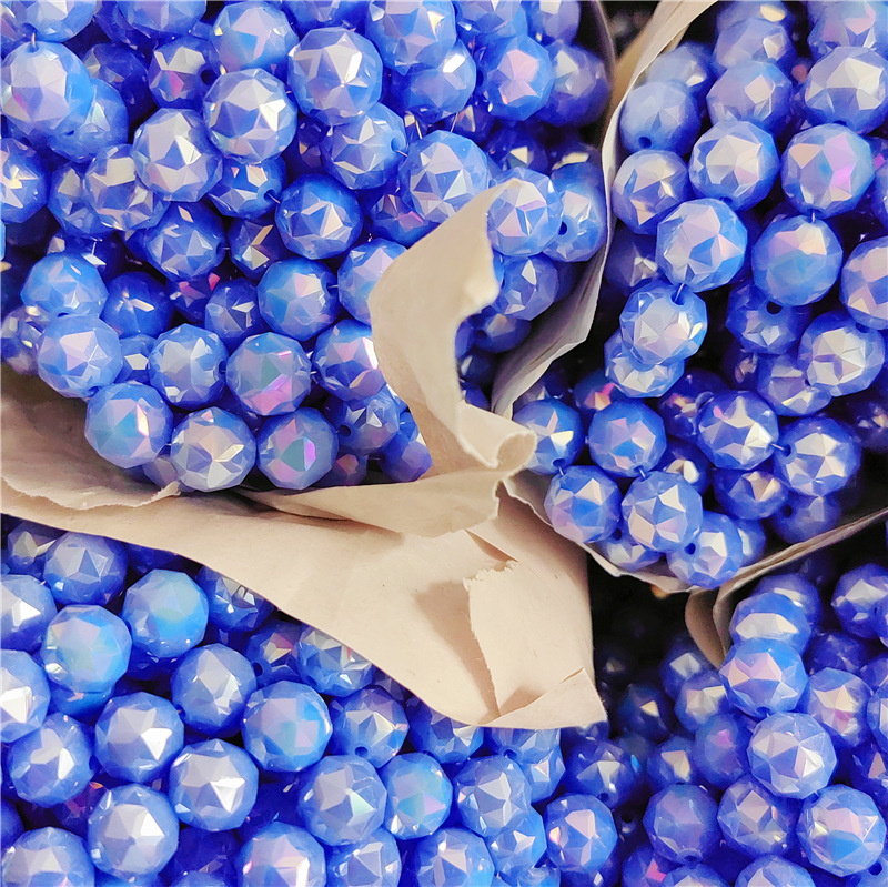 Mayorista 10mm cristal bola de flores galvanizado de alta temperatura abdiy bola de vidrio de colores pulseras collares pendientes accesorios de ropa