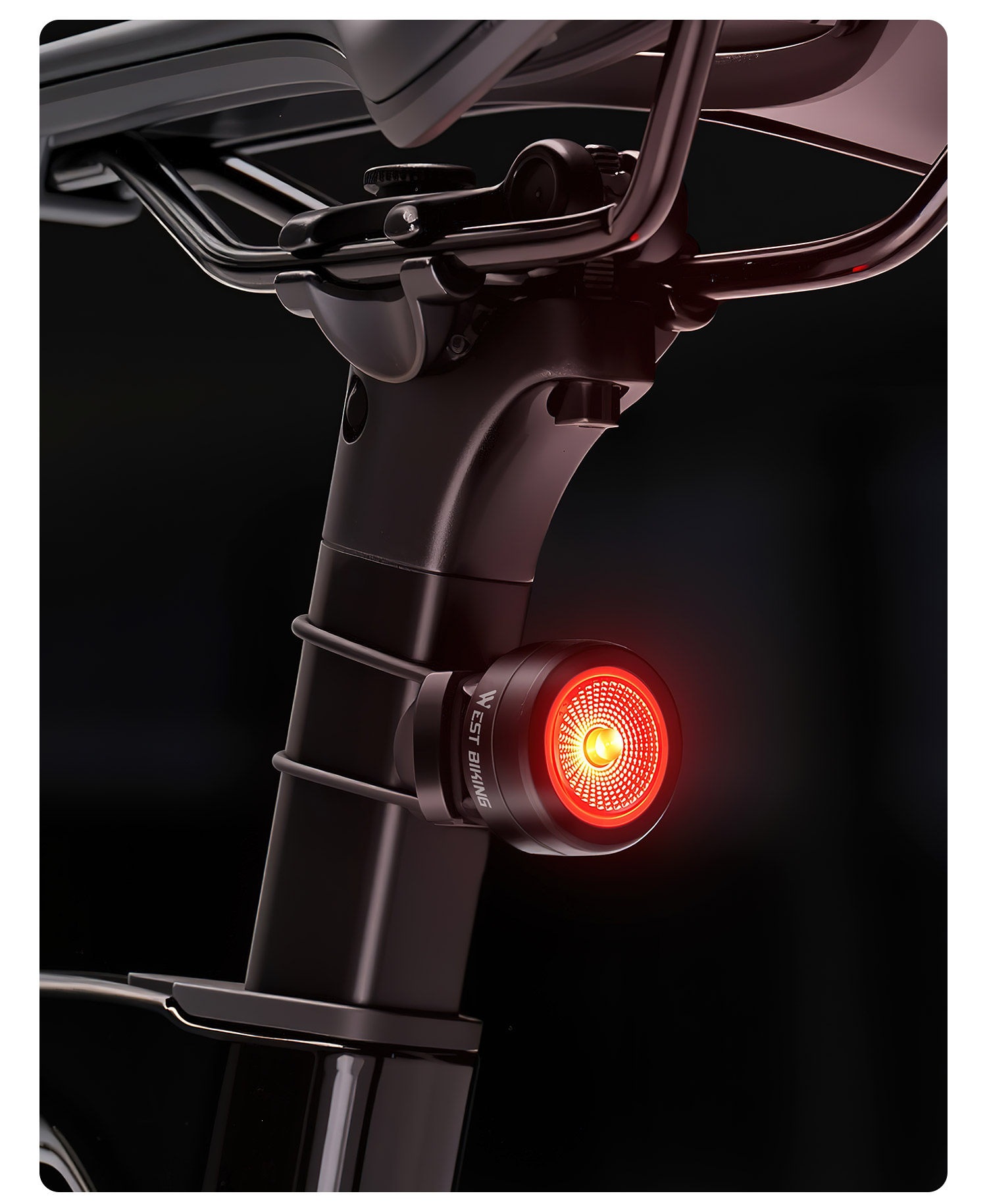 Suitable for West Rider bicycle tail lights, night riding lights, mountain bikes, road bikes, intelligent sensor brake lights, cycling tail lights