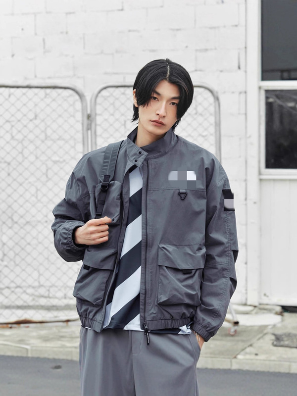 2025秋季新款夹克男女立领防风防水风衣登山运动服饰一件代发|undefined