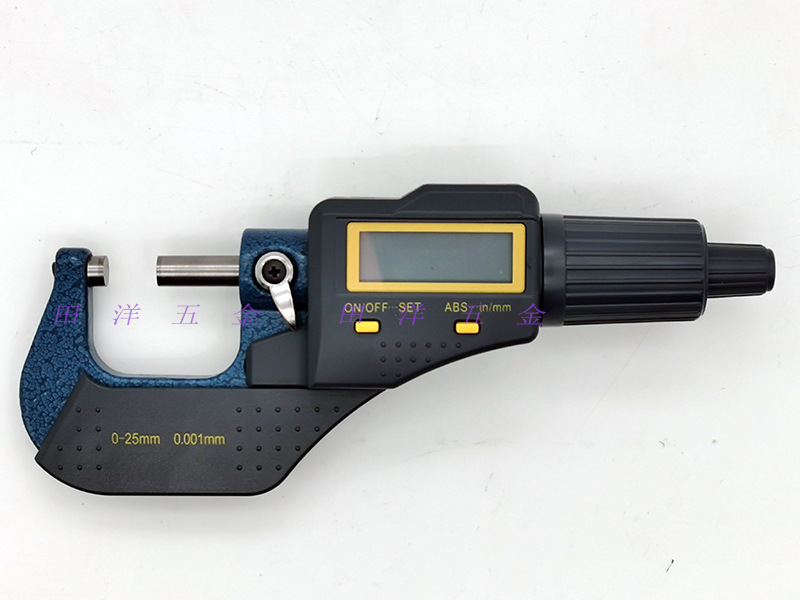 数显千分尺0-25*0.001mm电子外径二按键螺旋测微器读数