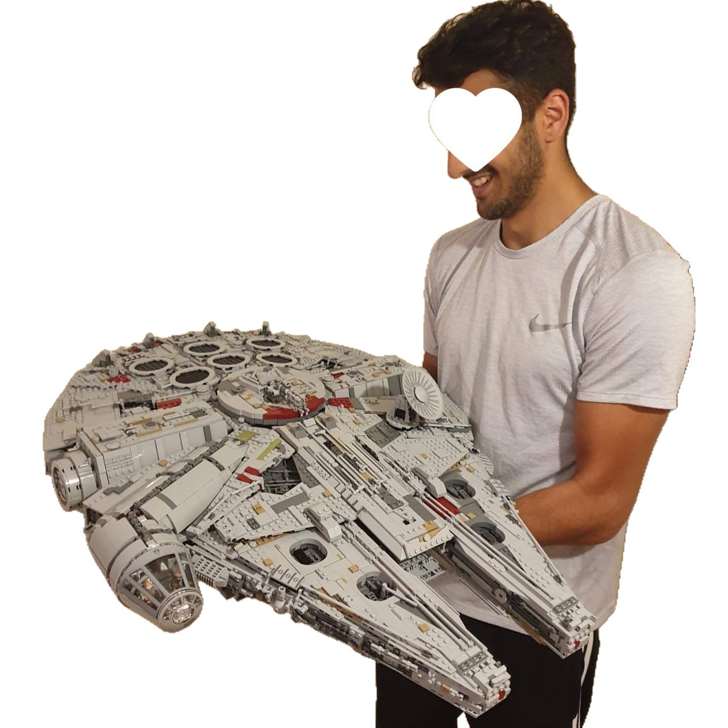 Compatible con LEGO Star Wars Millennium Falcon Building Block Naves Modelo de ensamblaje Juguetes de puzzle Regalo del 1 de junio