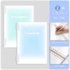 B5 Large [Grided Inner Pages] [Clear Blue + Ice Wave Green] 2 copies