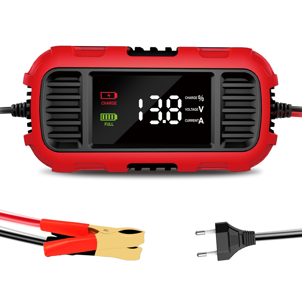 2A电池充电器电瓶维护器涓流充浮充12V摩托车深循环汽车充电器