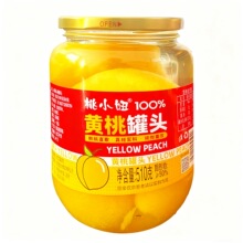 黄桃罐头510克4瓶装水果罐头糖水罐头网红零食整箱工厂批发代发