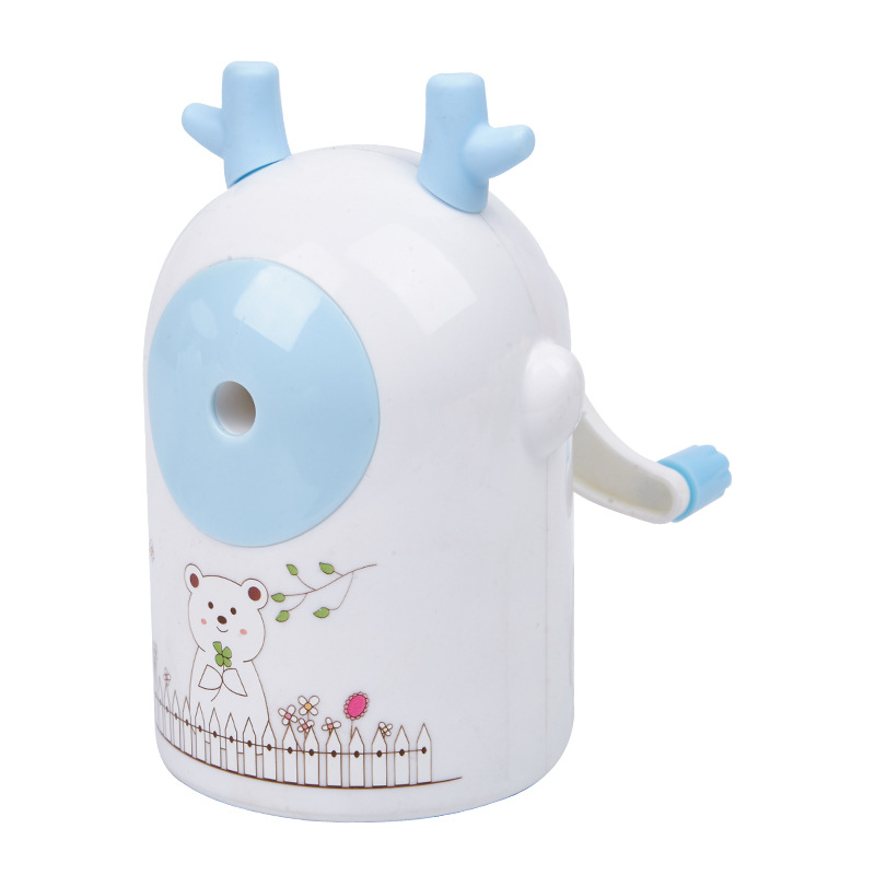 7807 pequeños renos automática pluma sacapuntas simple dibujos animados mano sacapuntas moda papelería creativa