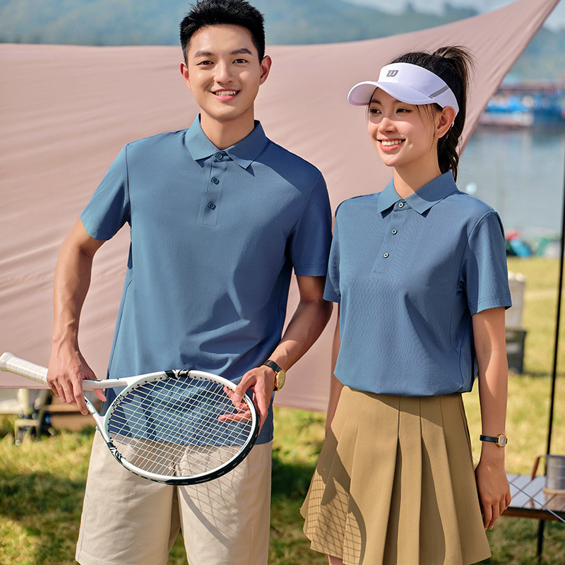 Brand Mulberry Silk Men's Short-sleeved 2024 Summer Casual Loose Men's Top Non-ironing All-match Men's POLO Shirt