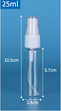 Botella de spray portátil de material PET 30ml botella de spray de subenvasado cosmético botella de viaje pequeña botella vacía al por mayor