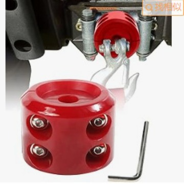 跨境精品汽车改装配件绞盘钩止 动器缆绳保护器橡胶线塞越野车 专