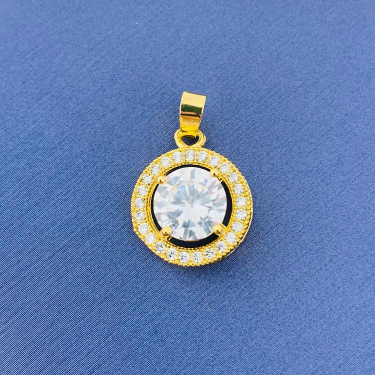 2022 nuevo trébol giratorio simple cien colgante fuente joyería fábrica al por mayor directa sin cadena