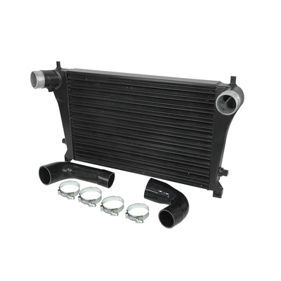 Car turbo modified intake air intercooling radiator cooler suitable for Volkswagen Golf 7 EA888 2.0T (car radiator) - tube-core-black