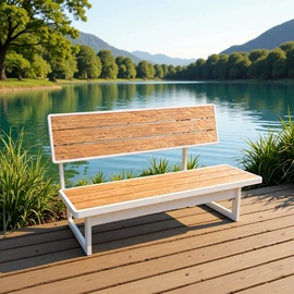 户外实木桌椅;排椅、等候椅;户外金属桌椅