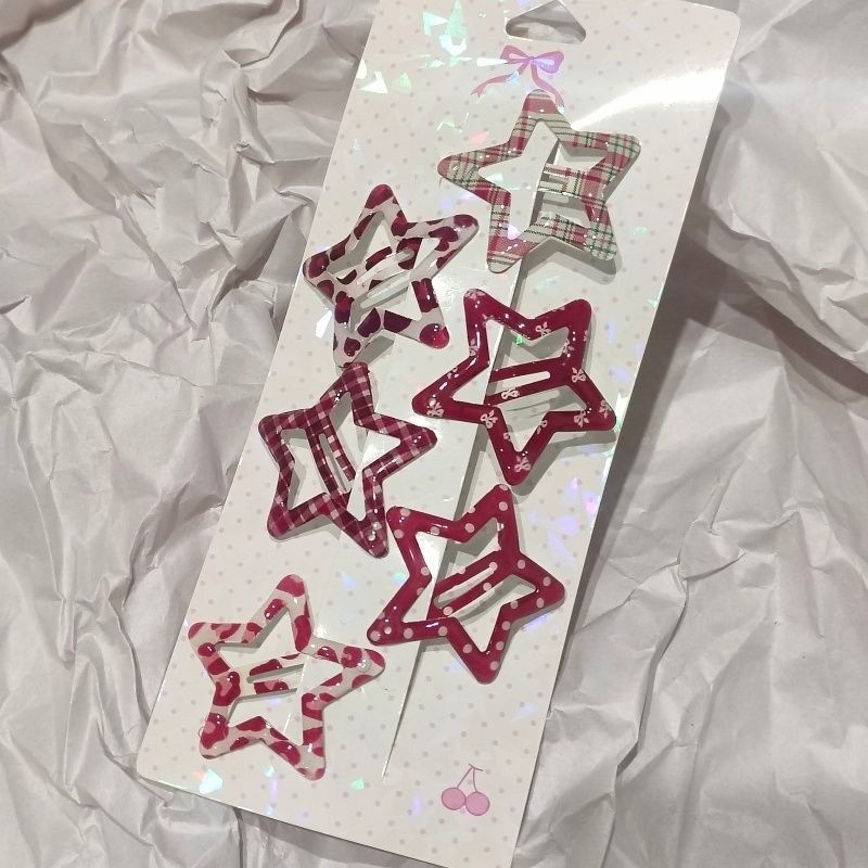Star style red style [6 pieces]