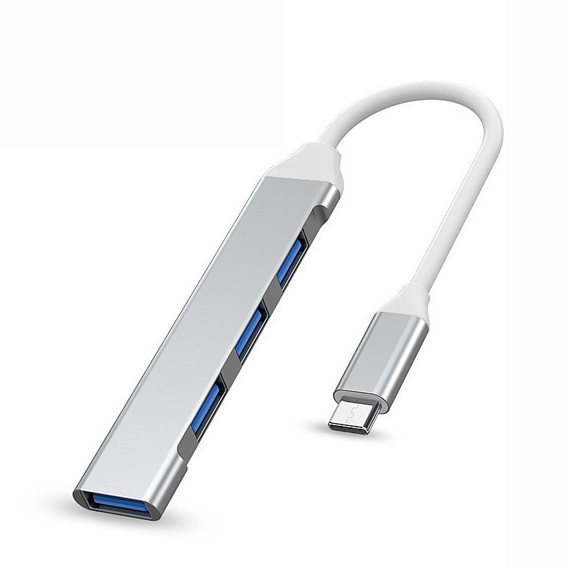 usb3.0扩展器分线器typec外接一拖四手机平板笔记本电脑usb扩展坞|undefined