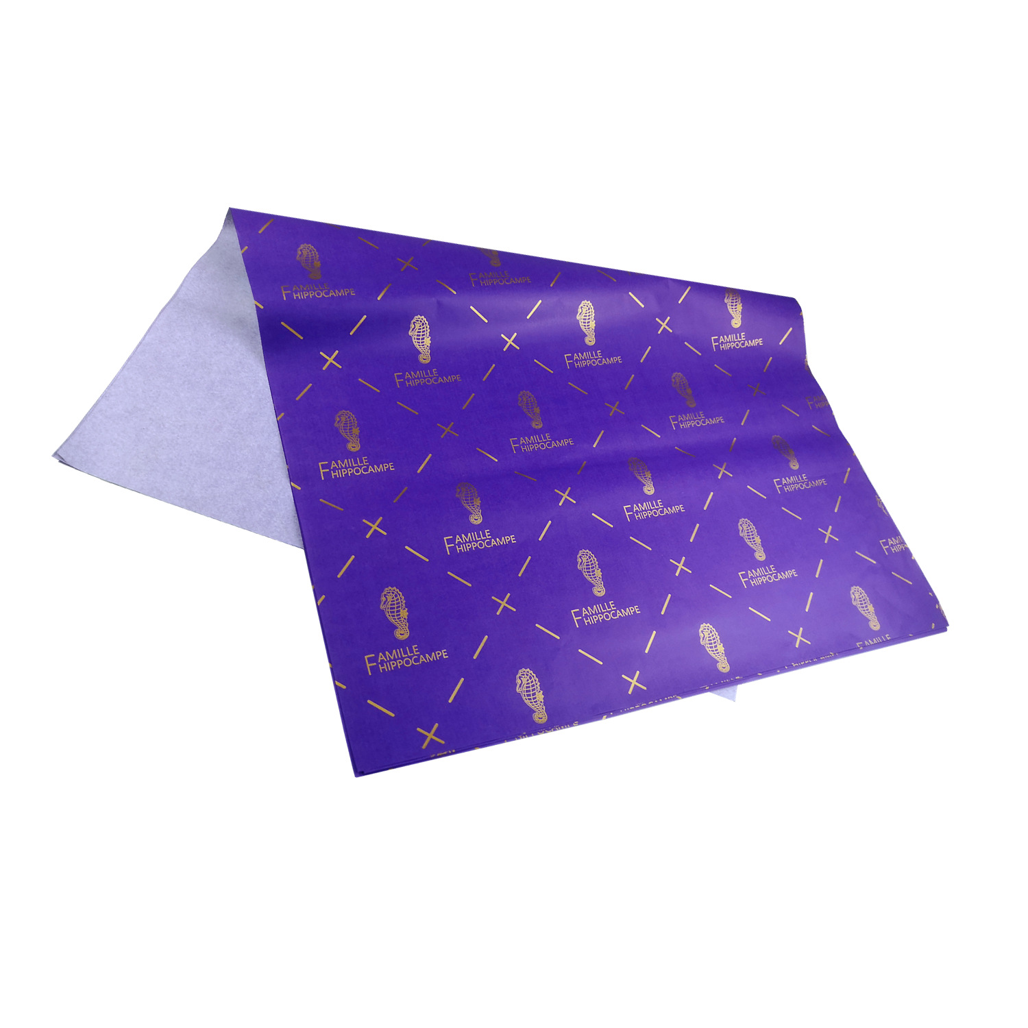印刷满版紫色红酒包装纸 28g金色服装防潮内衬雪梨纸印刷