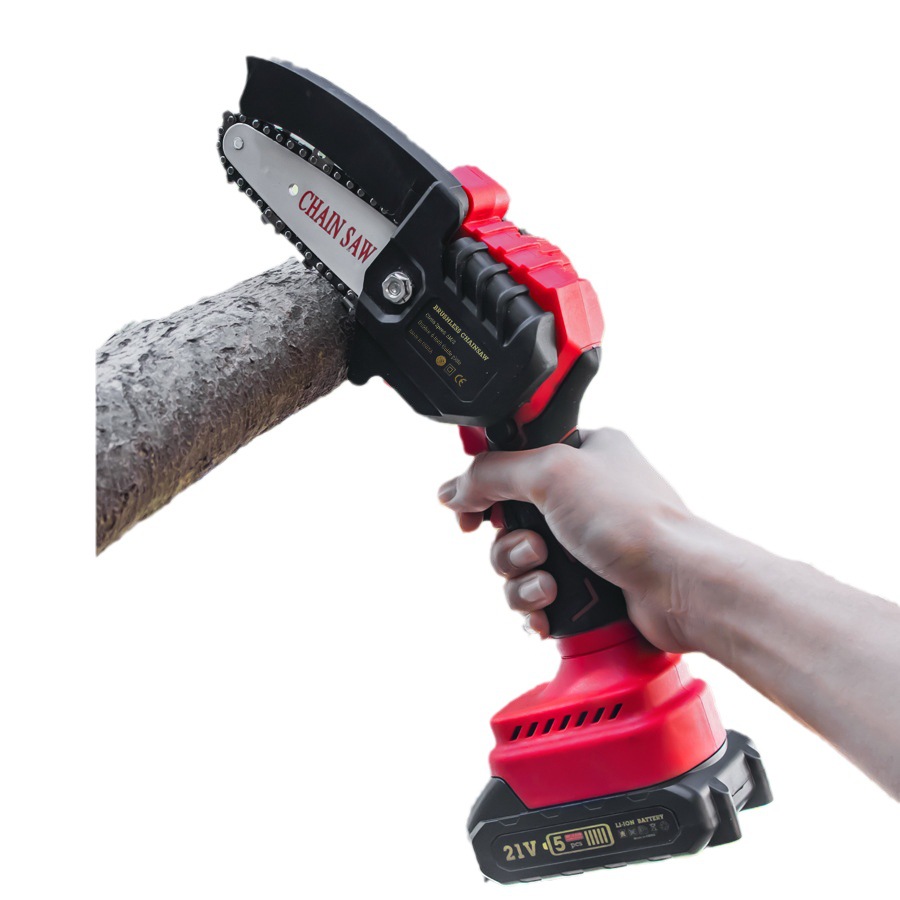 La sierra de cadena eléctrica sin escobillas HILDA se puede usar con la sierra eléctrica de alta potencia de las manos izquierda y derecha de gran capacidad